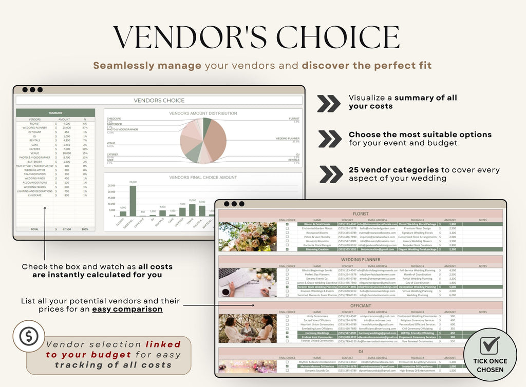 Ultimate Wedding Planner Spreadsheet | Excel & Google Sheets Wedding Planner