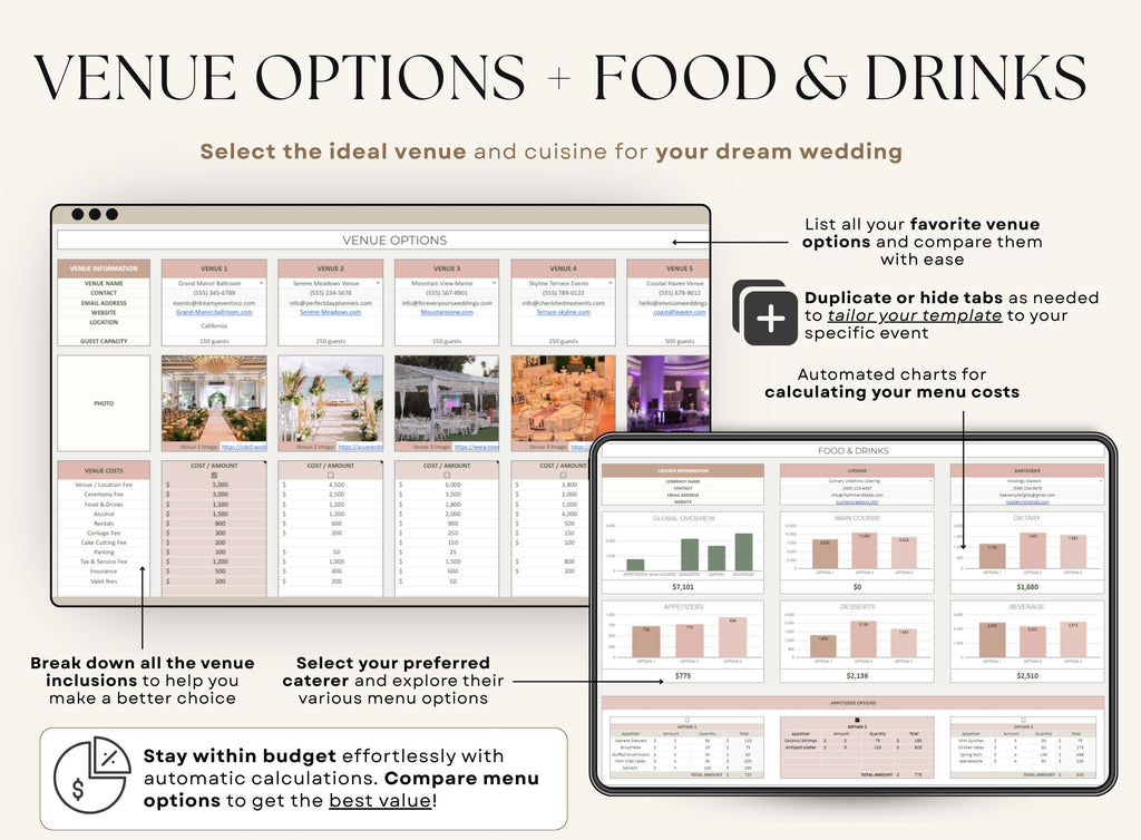 Ultimate Wedding Planner Spreadsheet | Excel & Google Sheets Wedding Planner