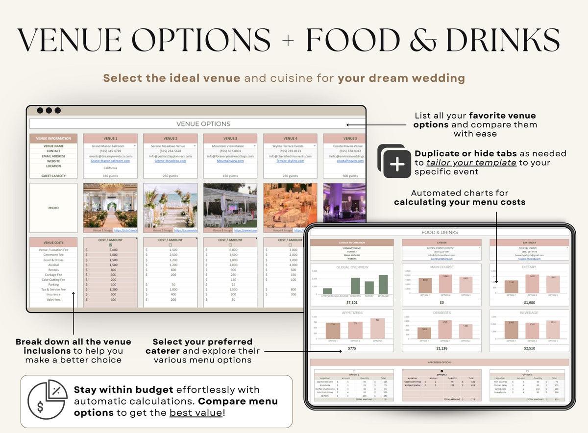 Ultimate Wedding Planner Spreadsheet | Excel & Google Sheets Wedding Planner